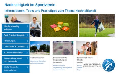 Landessportbund NRW stellt Infoseite für Nachhaltigkeit im Sportverein vor